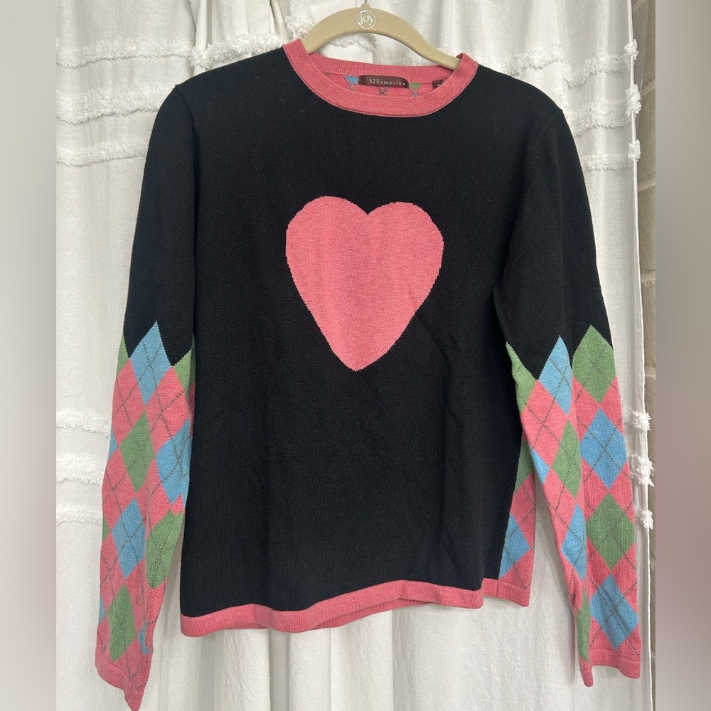 525 America Size Medium Argyle Sweater